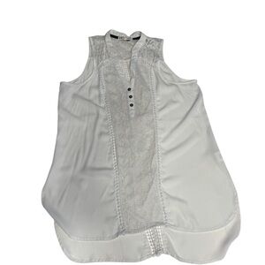 Jolt Cream Blouse With Lace Sections Size XL